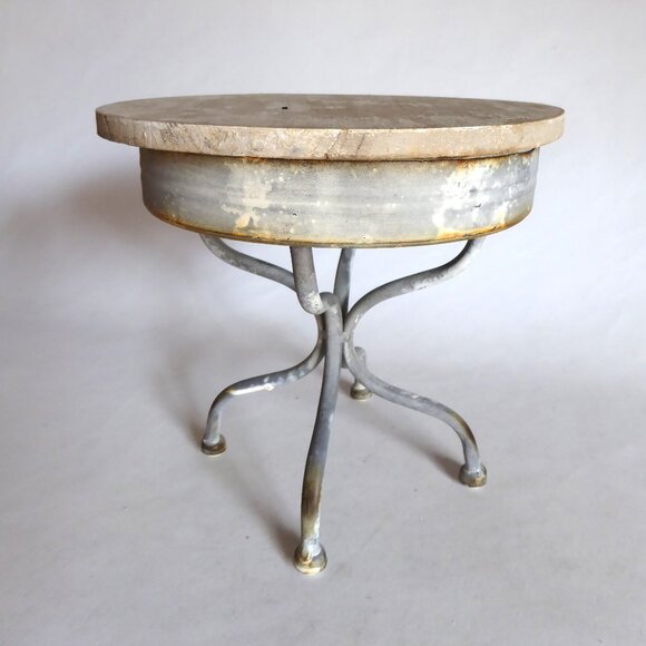 NEW 8” RUSTIC FARMHOUSE COUNTRY WOOD METAL CAKE STAND PEDESTAL TABLE RISER - Picture 4 of 9